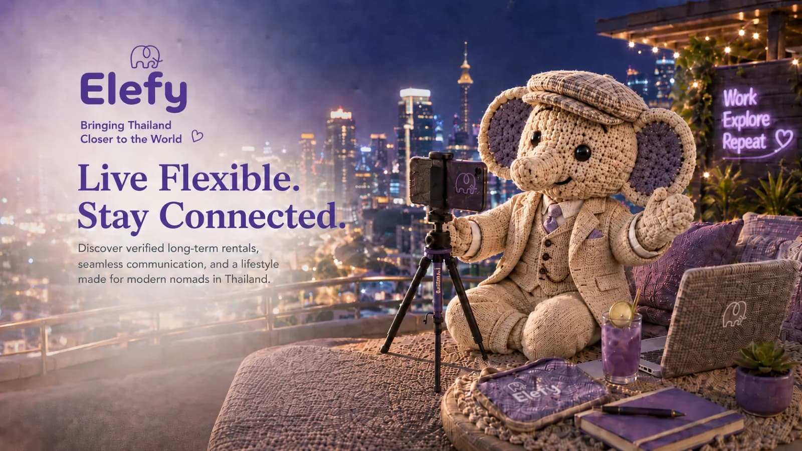 Long-term rentals, made simple — Elefy across Thailand